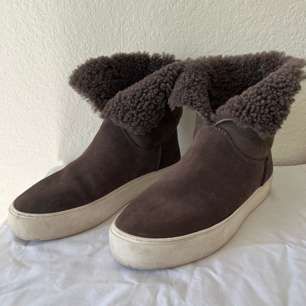 Brown Uggs shearing boots